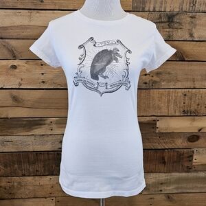 NWOT "Them Crooked Vultures" women's cut t-shirt with vulture design size L